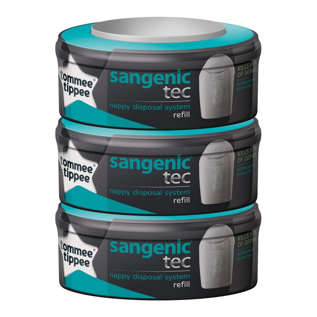 cz tommee tippee sangenic tec 3x cassette sametic kompatibilni no box